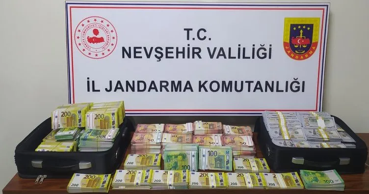Nevşehir’de 1 milyon 400 bin euro ve 900 bin dolar sahte para ele geçirildi