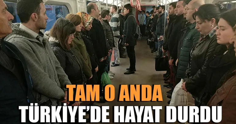 Saat 09.05'te tüm Türkiye'de saygı duruşu
