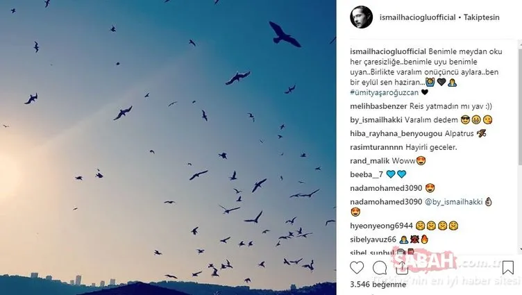Ünlü isimlerin Instagram paylaşımları 02.09.2018