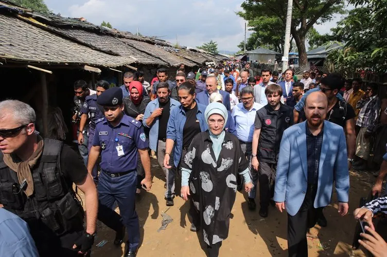 Emine Erdoğan Arakan Müslümanları için Bangladeş’te