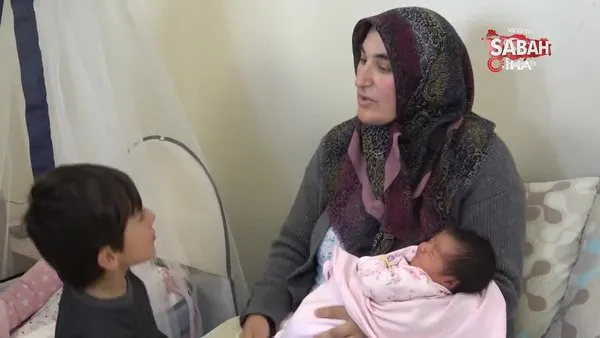 Adıyaman'da depremden kurtulan kadın, Muş'ta doğum yaptı | Video