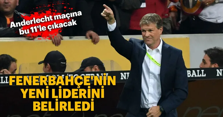 Erwin Koeman, Anderlecht maçını 11'ini belirledi