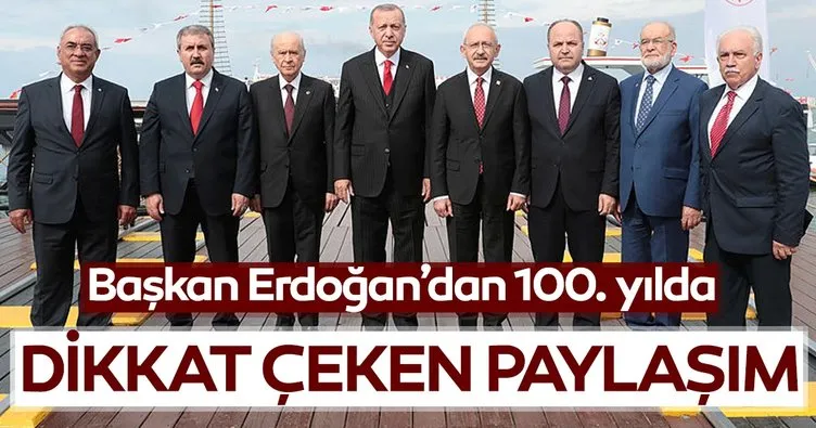 Başkan Erdoğan’dan dikkat çeken paylaşım