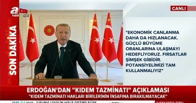 Son dakika. Cumhurbaşkanı Erdoğan’dan flaş ’Kıdem Tazminatı’ açıklaması Kıdem tazminatı hakları... | Video