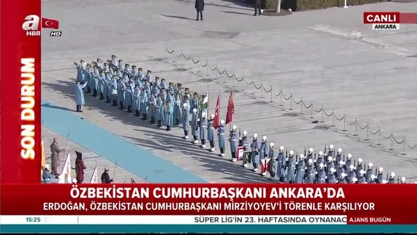 Özbekistan Cumhurbaşkanı Şevket Mirziyoyev Ankara'da | Video