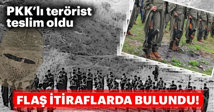 Teslim olan terörist, PKK kampında yaşadıklarını anlattı