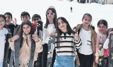 Terörden arınan dağlarda kayak keyfi #hakkari