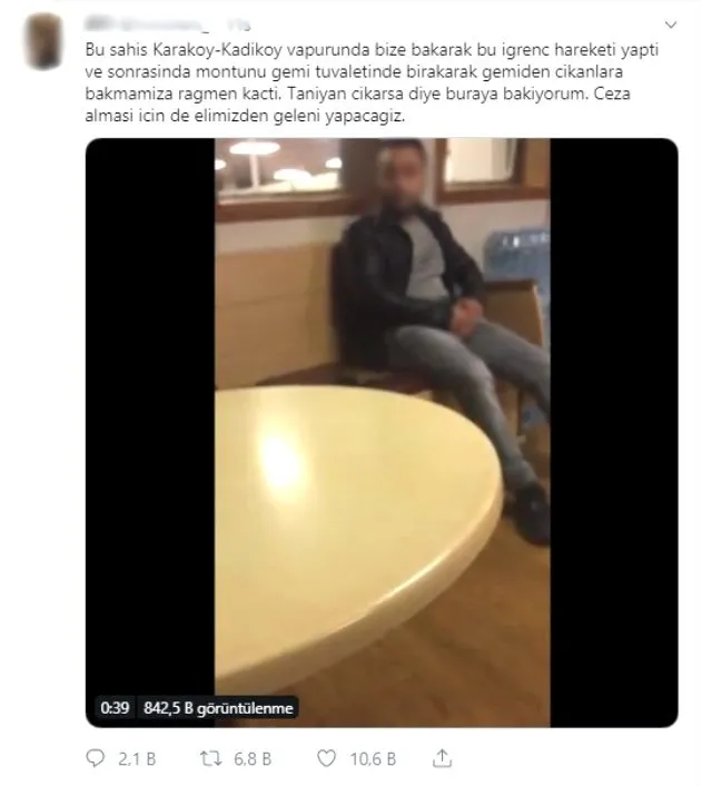 Vapurda iğrenç olay! Görüntüleri çeken kadın konuştu...