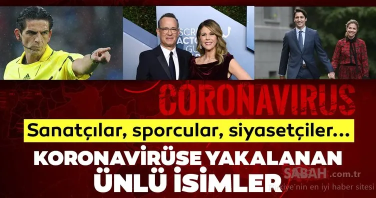 Ünlü isimler corona virüse yakalandı! Dünya genelinde korona virüs siyasetçiler, sanatçılar, oyuncular ve spor dünyasından isimlere bulaştı