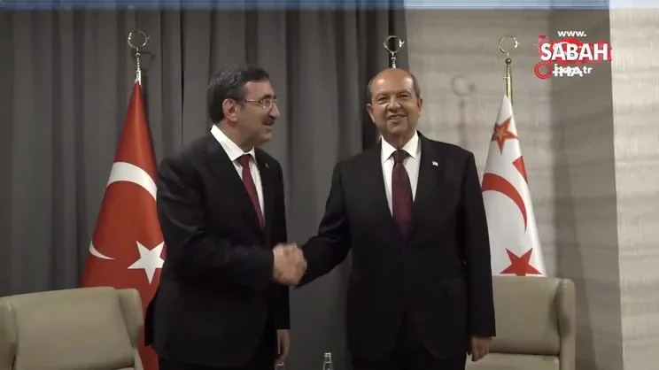 Cumhurbaşkanı Yardımcısı Yılmaz, KKTC Cumhurbaşkanı Tatar ile görüştü | Video