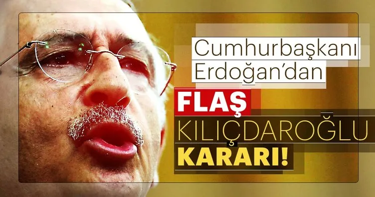 Cumhurbaşkanı Erdoğan’dan Kılıçdaroğlu’na tazminat davası