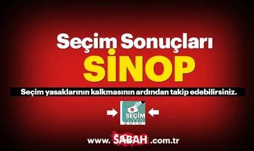 Sinop seçim sonuçları!  2018 Sinop seçim sonucu ve oy oranları canlı burada!