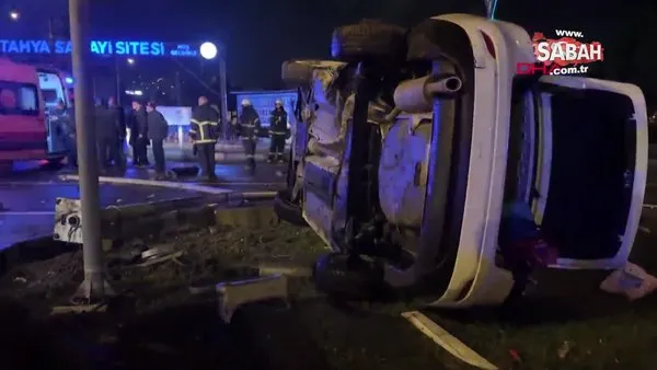 Otoparktan çaldığı otomobille kaza yapan sürücü yakalandı | Video
