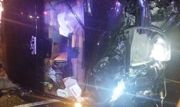 Nevşehir’de feci kaza: Otobüs ile otomobil birbirine girdi! 1 ölü, 10 yaralı