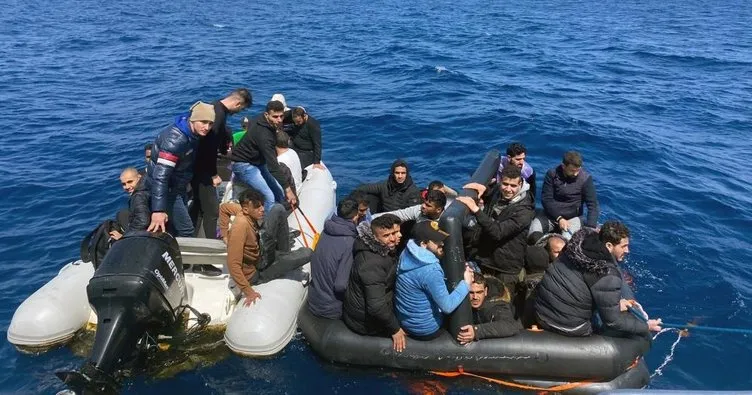 Marmaris açıklarında 71 düzensiz göçmen kurtarıldı