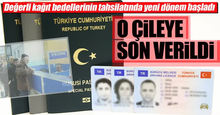 Değerli kağıt bedellerinin tahsilatında yeni dönem