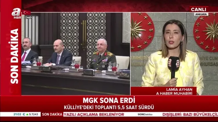 MGK Toplantısı sona erdi