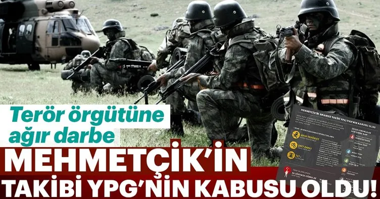 Mehmetçik’in amansız takibi YPG/PKK’nın kabusu oldu