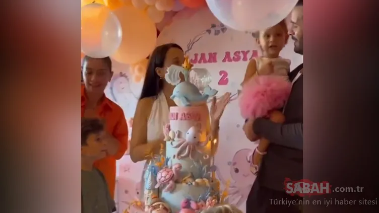 Barış Arduç ve Gupse Özay kızları Jan Asya’nın doğum gününü kutladı! İşte Jan Asya’nın muhteşem doğum günü pastası!