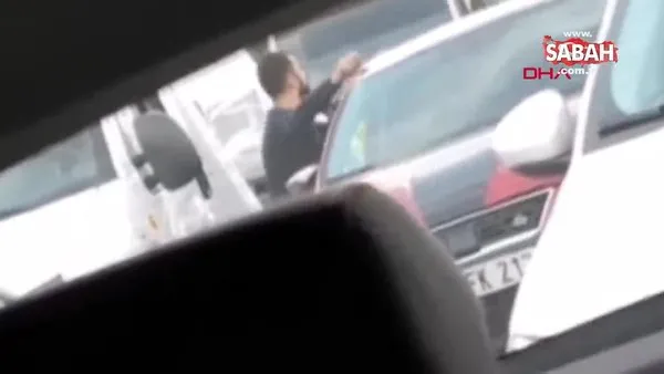 Beykoz'da sürücülerin yumruklu kavgası kamerada | Video