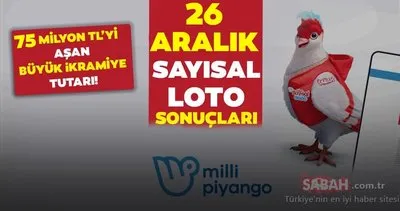 SAYISAL LOTO SONUÇLARI TIKLA - SORGULA | Milli Piyango Online ile 26 Aralık dünün Çılgın Sayısal Loto sonuçları bilet sorgulama MPİ ekranı