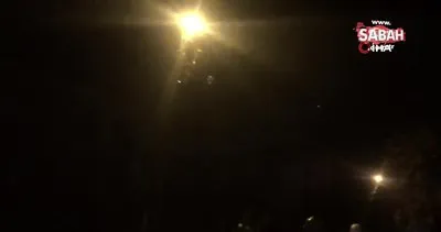 Bomba gibi patlayan elektrik telleri mahalleliyi korkuttu | Video