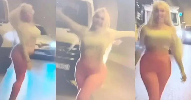 Türkiye bu görüntüleri konuşuyor! Trafikte kadını o halde görenler şaştı kaldı: Önce yürüdü sonra dans etmeye başladı!