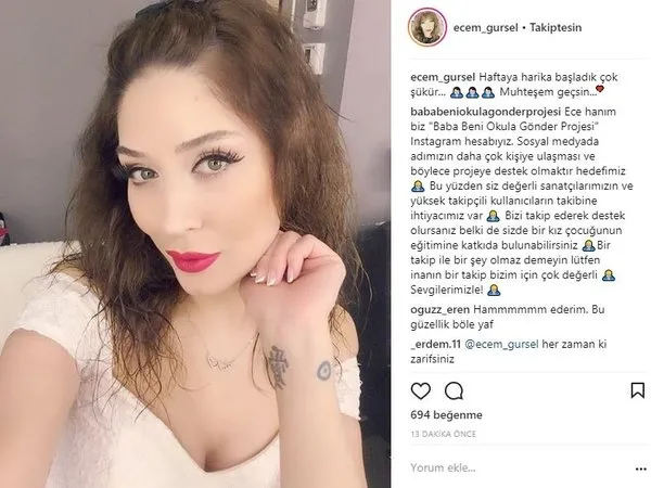 Ünlülerin Instagram paylaşımları (19.03.2018)