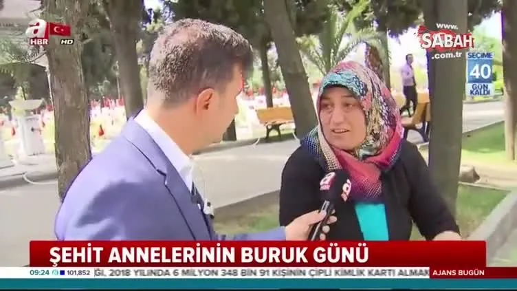 Edirnekapı Şehitliği'nde anneler günü...