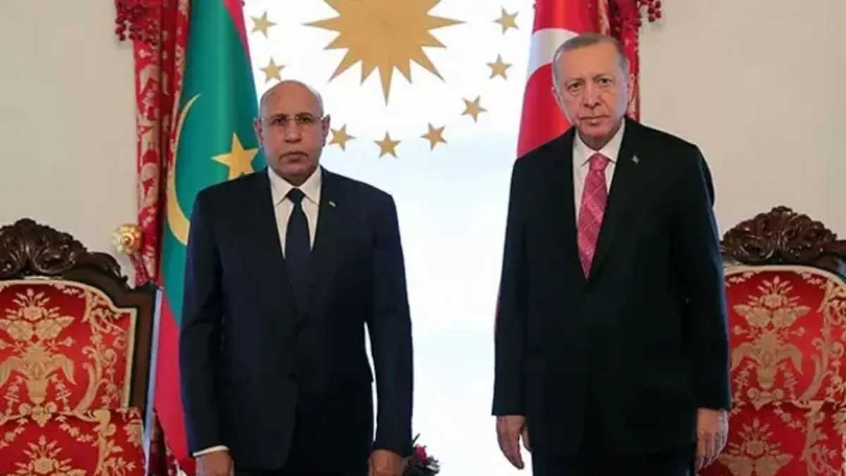 Başkan Erdoğan, Moritanya Cumhurbaşkanı El Ghazouani ile görüştü Başkan Erdoğan, Moritanya Cumhurbaşkanı El Ghazouani ile görüştü