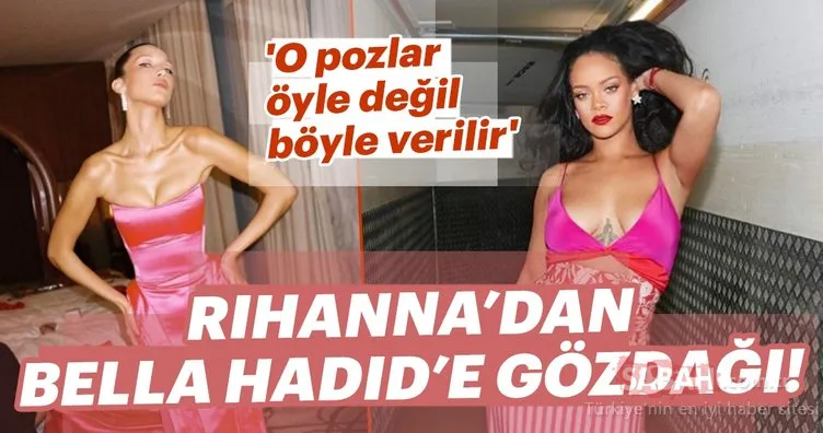 Rihanna’dan Bella Hadid’e gözdağı!