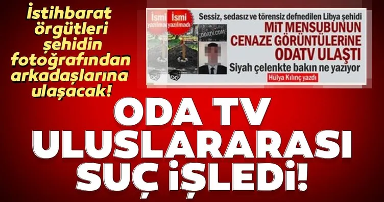 ODA TV MİT mensuplarının fotoğraflarını yayınladı! Uluslararası istihbarat örgütleri, şehidin fotoğrafından arkadaşlarına ulaşacak!