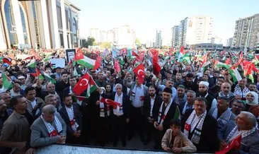 Gazianteplilerden Filistin'e destek! Binlerce kişi Gazze için yürüdü #gaziantep