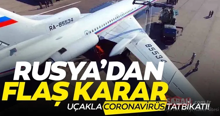 Son dakika... Rus ordusundan uçaklı Coronavirüs tatbikatı!