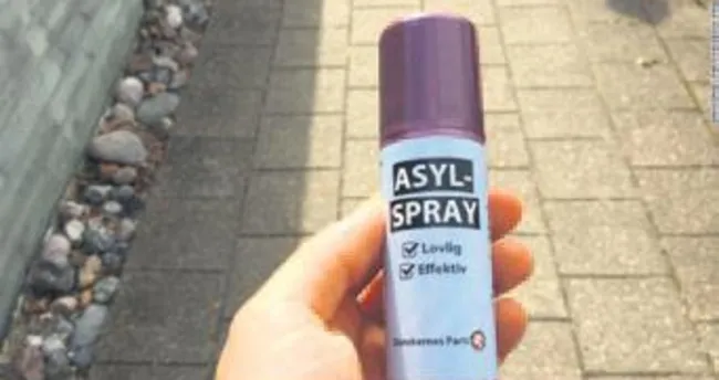 Göçmen karşıtı sprey dağıttılar