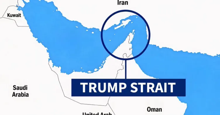 Trump’tan dikkat çeken paylaşım: Hürmüz’ü Trump Boğazı olarak gösterdi