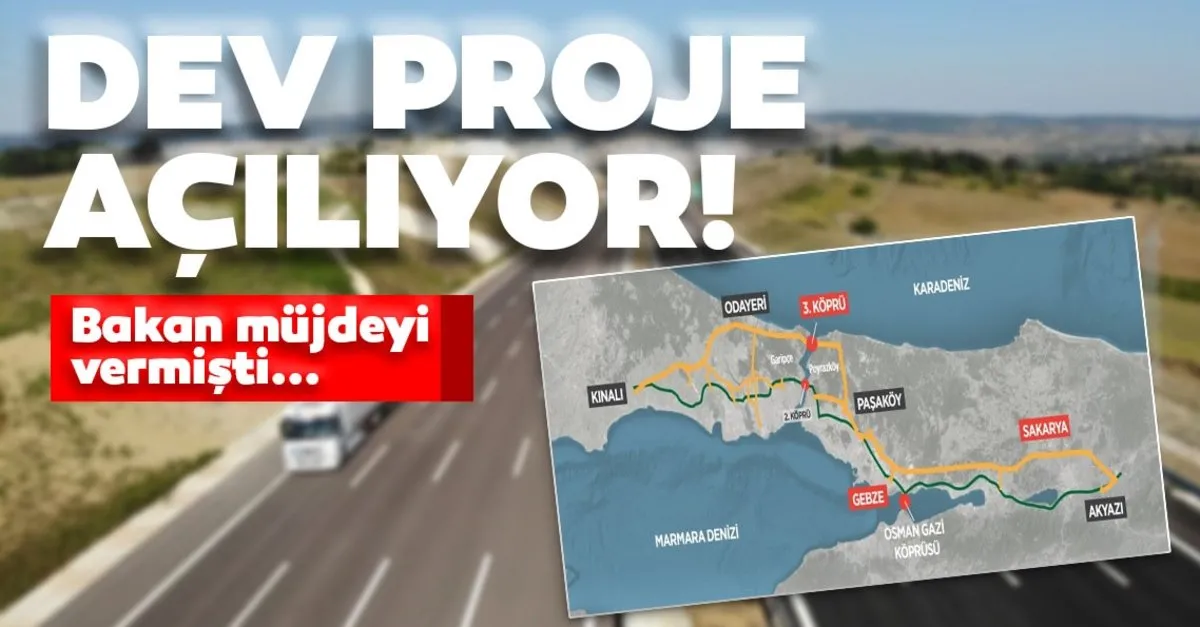 Bakan Karaismailoğlu müjdeyi vermişti: Dev proje açılıyor!