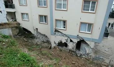 Son dakika: Bartın’da toprak kayması! İstinat duvarı çöktü 3 bina boşaltıldı