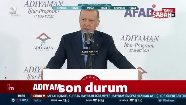 Başkan Erdoğan depremzedelerle iftar programında konuştu | Video