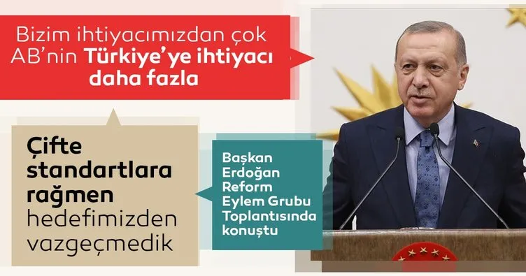 Başkan Erdoğan'dan flaş AB açıklaması