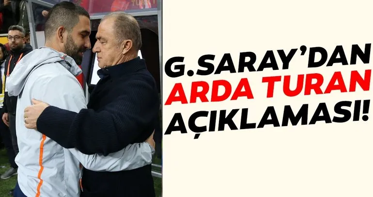 Son dakika: Galatasaray’dan Arda Turan açıklaması!