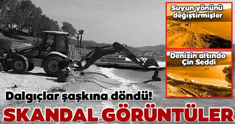 SON DAKİKA: Bodrum’da skandal görüntüler! Dalgıçlar şaşkına döndü! Suyun altına Çin Seddi...