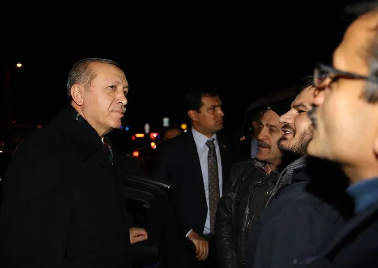 Cumhurbaşkanı Erdoğan esnafla sohbet etti