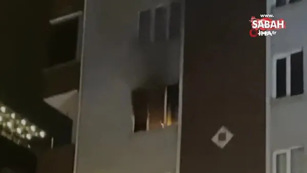 Gebze'de 7 katlı apartmanda yangın | Video