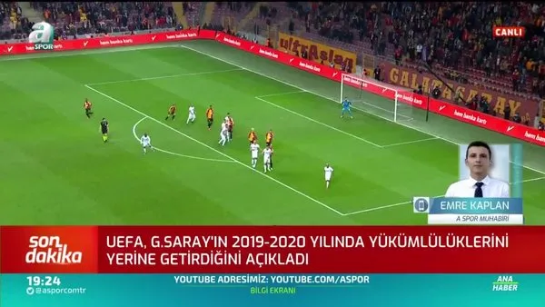 UEFA'dan Galatasaray'a iyi haber!