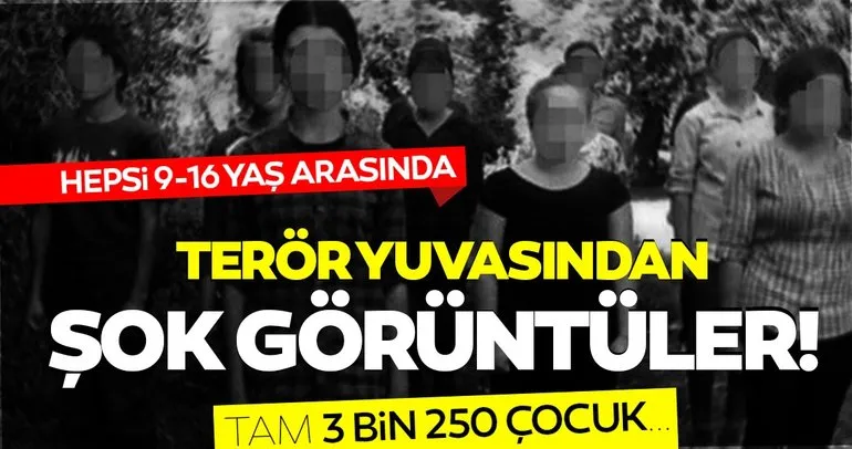Son Dakika Haberi - Terör örgütü PKK’nın 3 bin 250 çocuğu kaçırdığı ortaya çıktı! İşte PKK inlerinden görüntüler