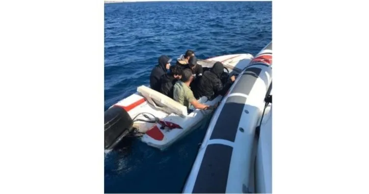 Fiber teknedeki 6 kaçak göçmen yakalandı