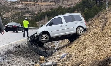 Kontrolden çıkan hafif ticari araç şarampole savruldu: 1 yaralı #mersin