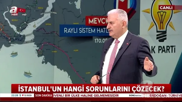 Binali Yıldırım canlı yayında o projeyi açıkladı!