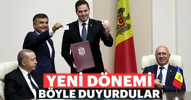 Son dakika: Türkiye ile Moldova  yeni dönemi böyledi duyurdu!